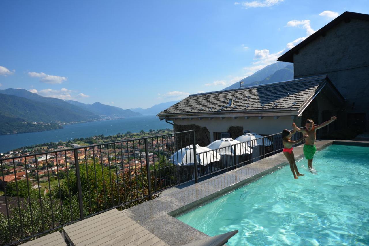 Casa Di Campagna Rosina Con Piscina E Vista Lago Gravedona Exterior foto